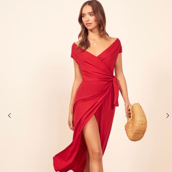 sage dress reformation